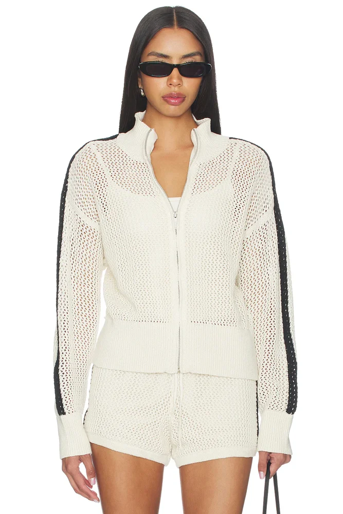 Open Stitch Track Jacket