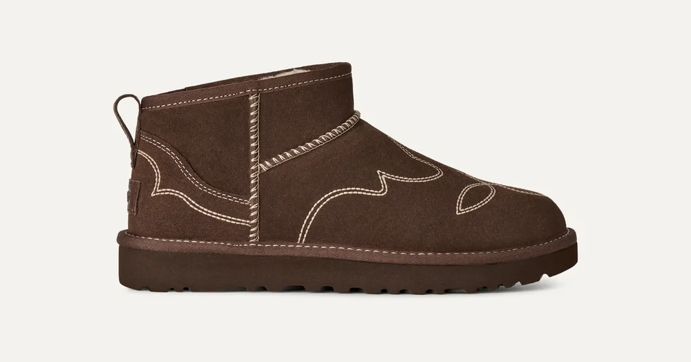 Classic Ultra Mini Western Boot in Burnt Cedar