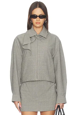 Krista Plaid Italian Wool Jacket