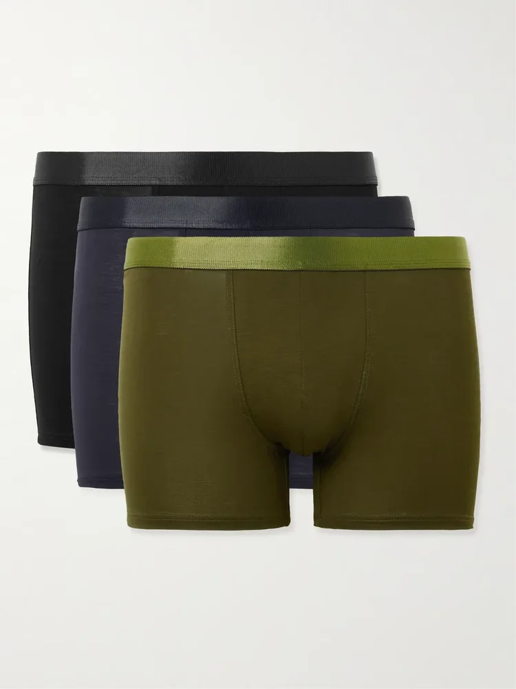 Three-Pack Stretch-TENCEL™ Lyocell Boxer Briefs