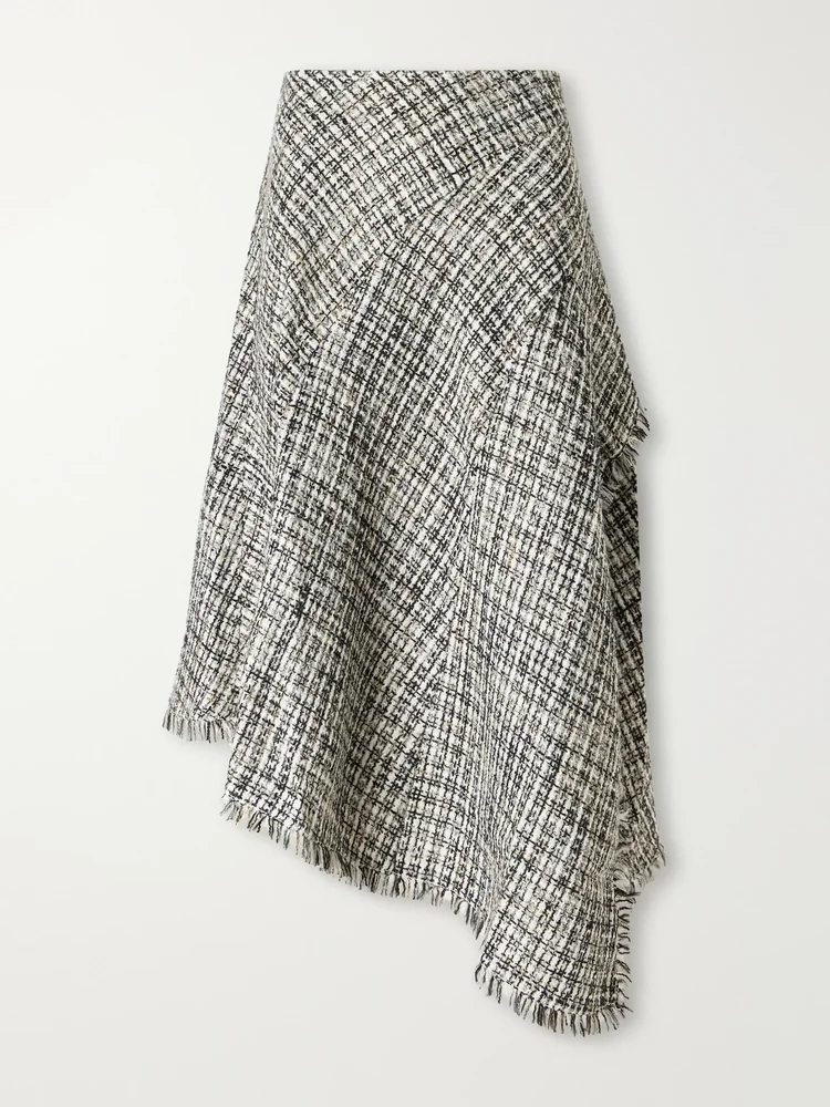 Layne tweed midi skirt