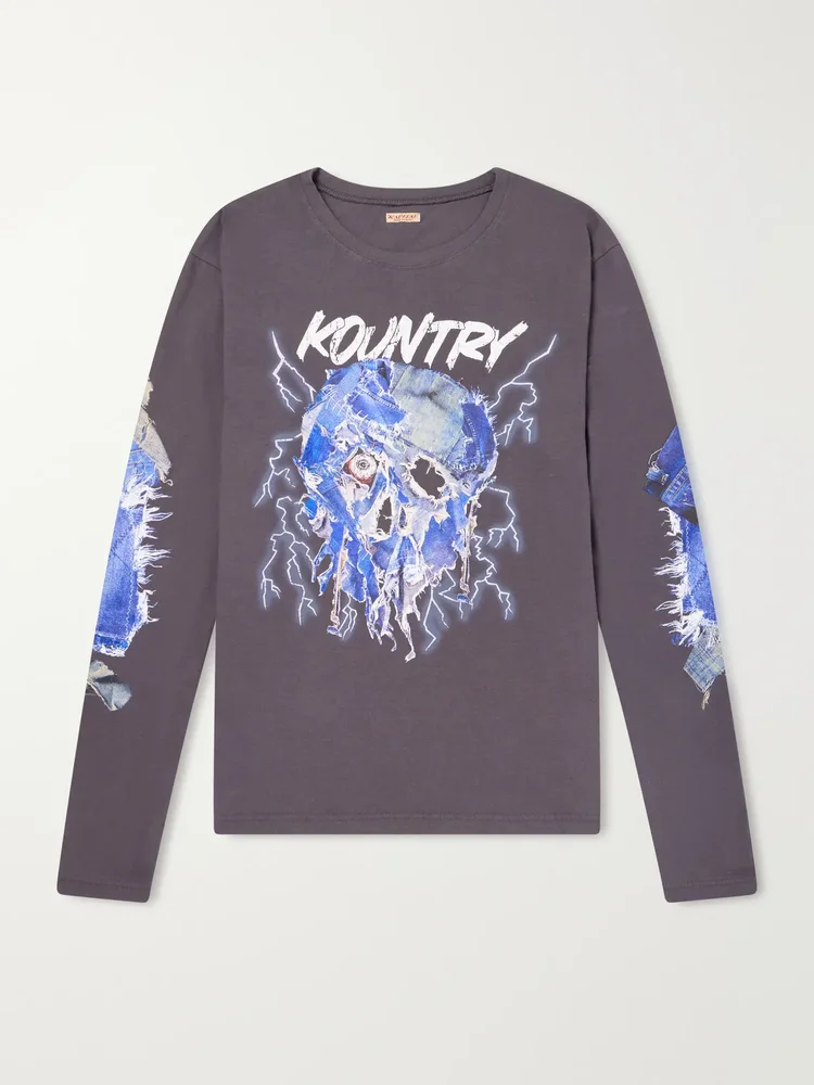 Printed Cotton-Jersey T-Shirt