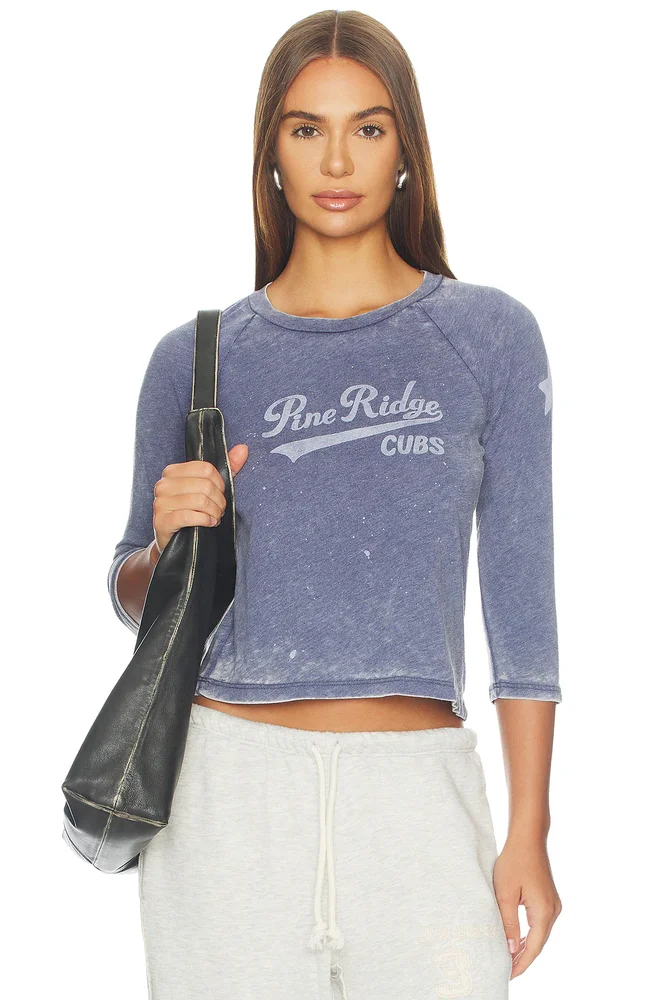 Pine Ridge Cubs Burnout Raglan Tee