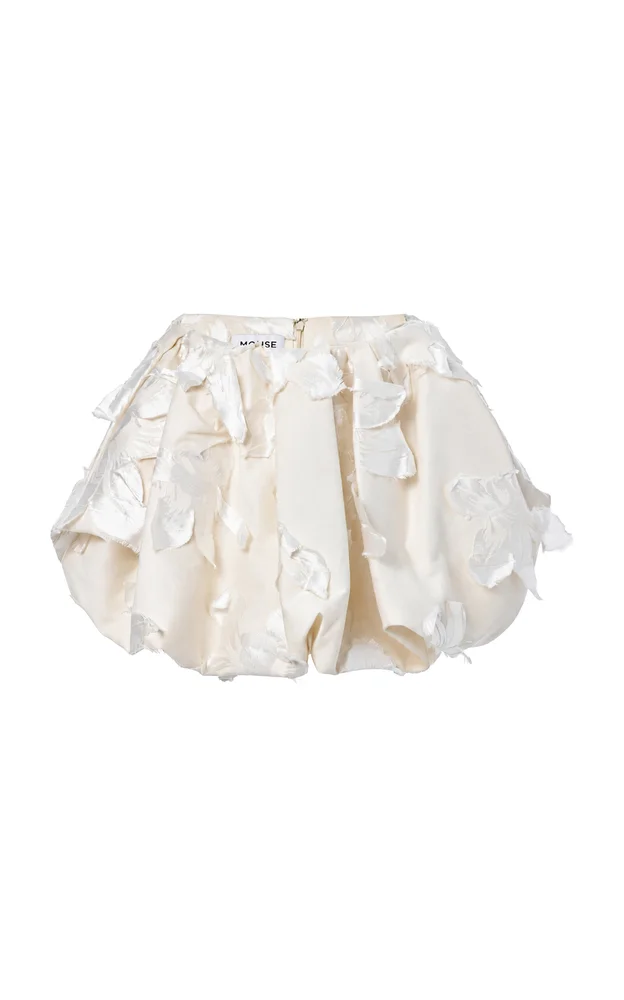 Bubble Cotton-Blend Mini Skirt