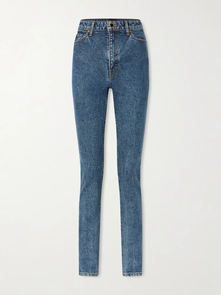 Daria high-rise slim-leg jeans