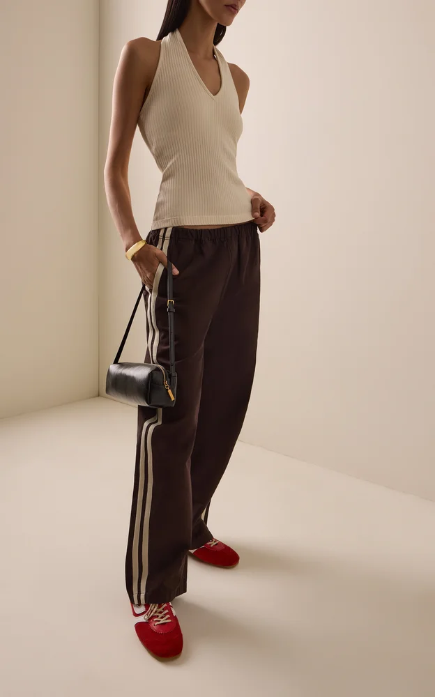 Aurora Cotton-Flax Track Pants