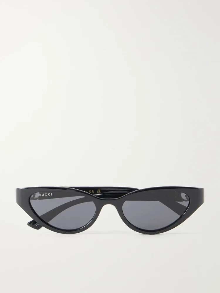 Hailey Interlocking G-detailed cat-eye injection sunglasses