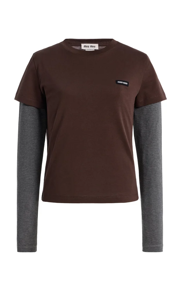 Layered Jersey Top