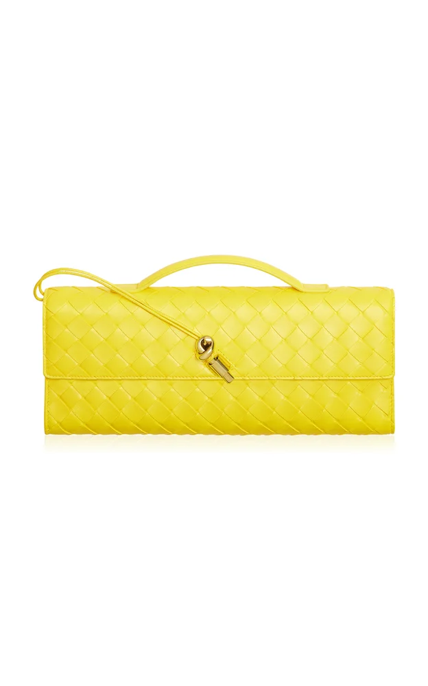Andiamo Intrecciato Leather Clutch
