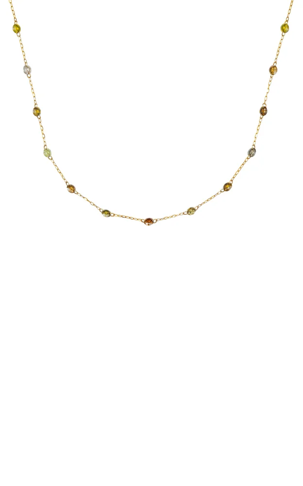 Fancy Color Drill Diamond Necklace