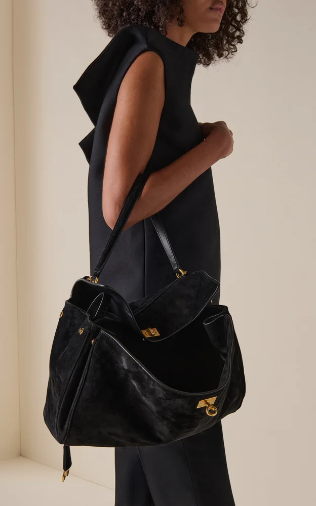 Rodeo Medium Suede Top Handle Bag