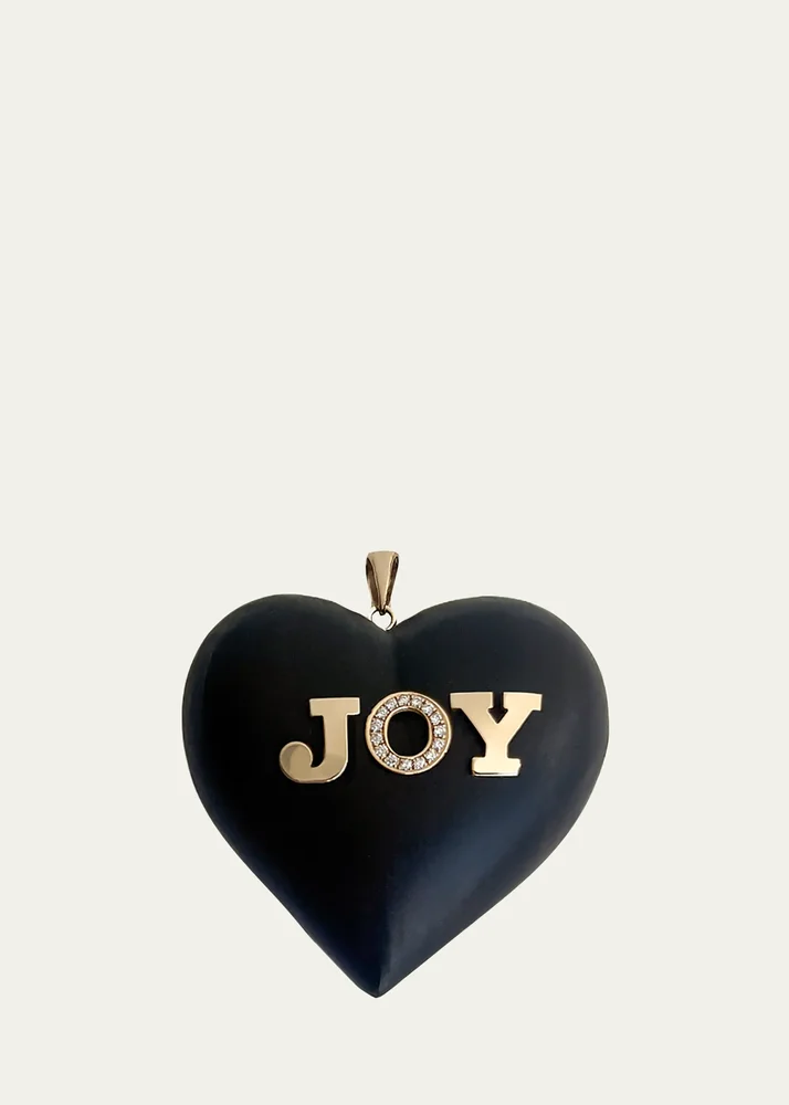 JOY Ebony and Diamond Pendant