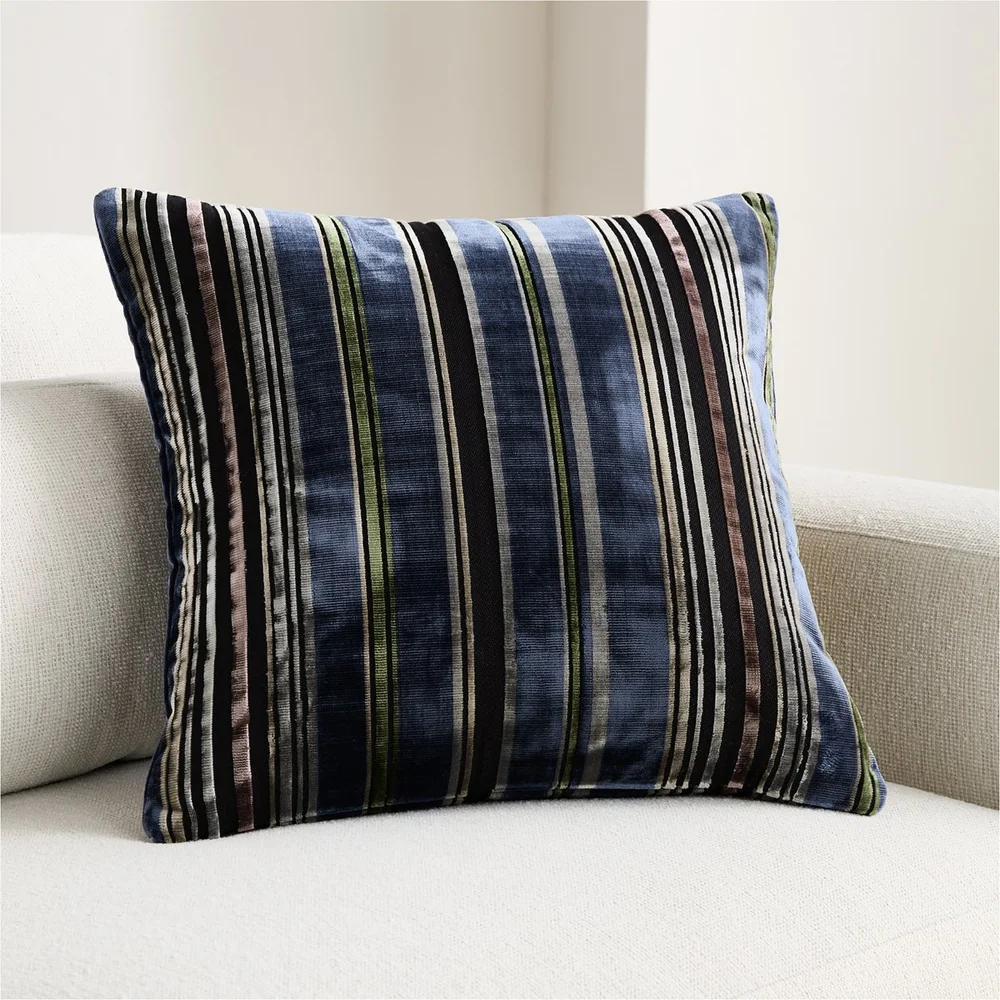 Highgrove 20"x20" Deep Indigo Throw Pillow Cover