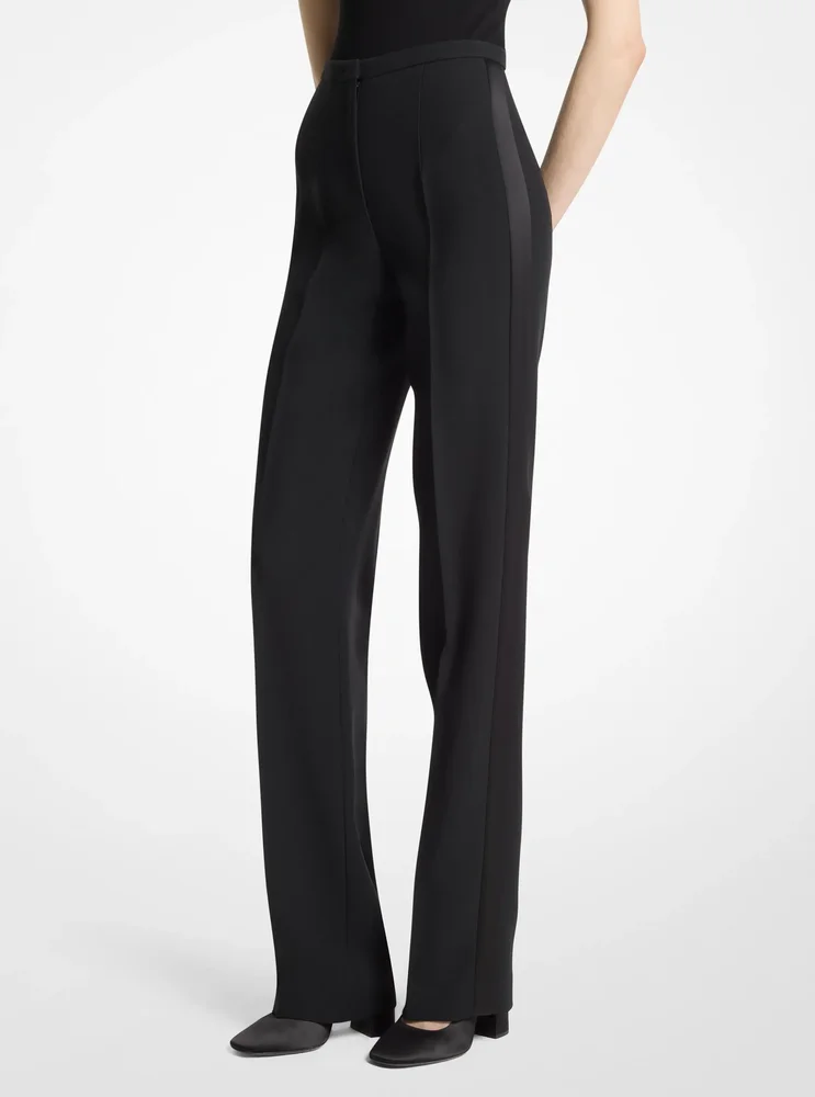 Agyness Double Crepe Sablé Tuxedo Trousers