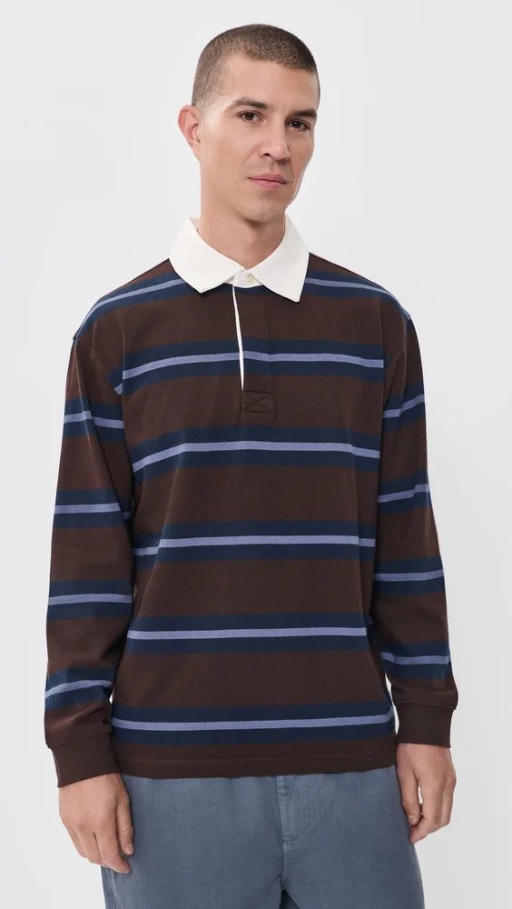 Rowhill Striped Rugby Polo