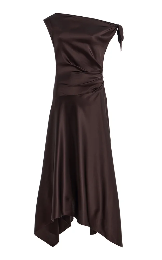 Portia Silk-Blend Midi Dress