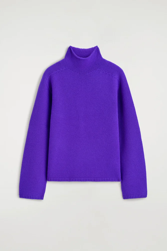Cashmere Mock-neck Sweater