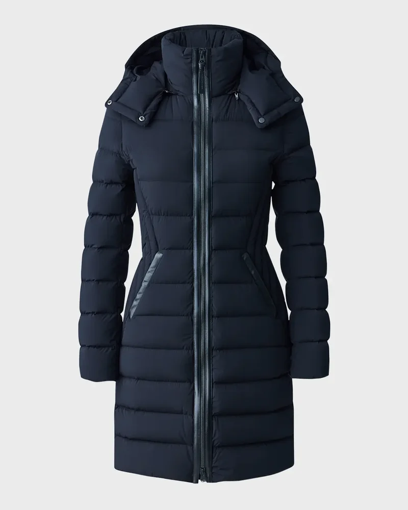 Farren Detachable-Hood Lightweight Down Coat