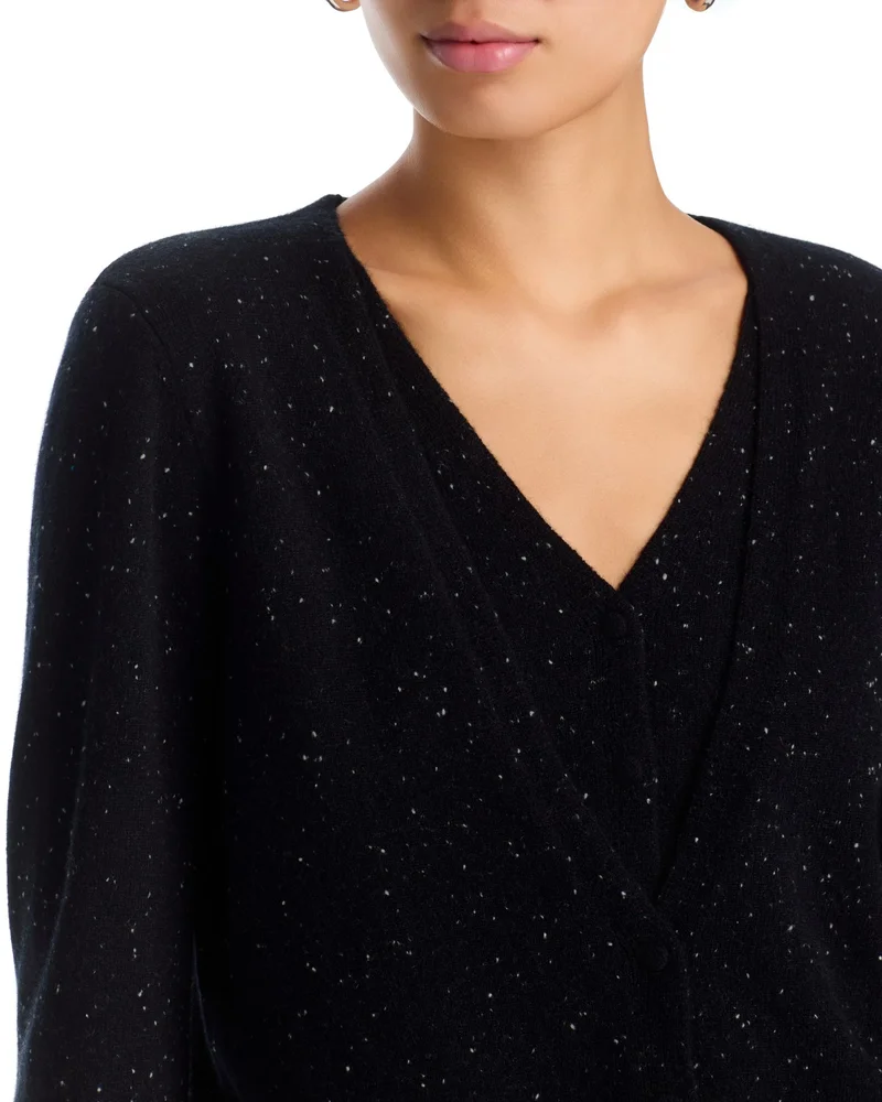 Heather Cashmere Donegal Fleck Cardigan