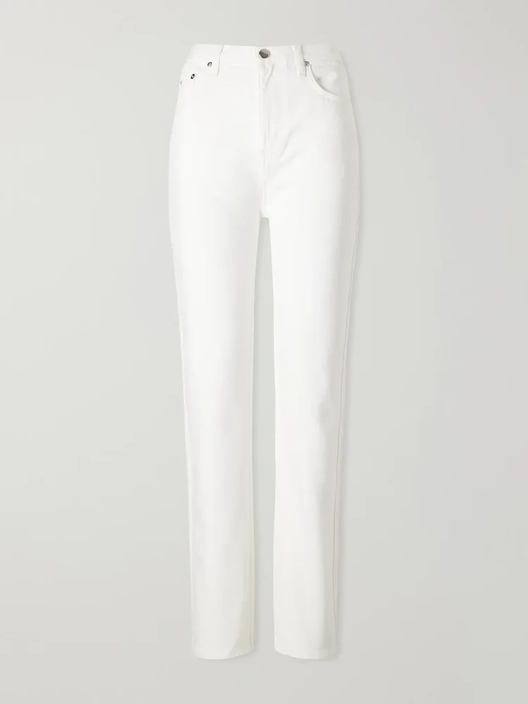 Jude organic mid-rise straight-leg jeans