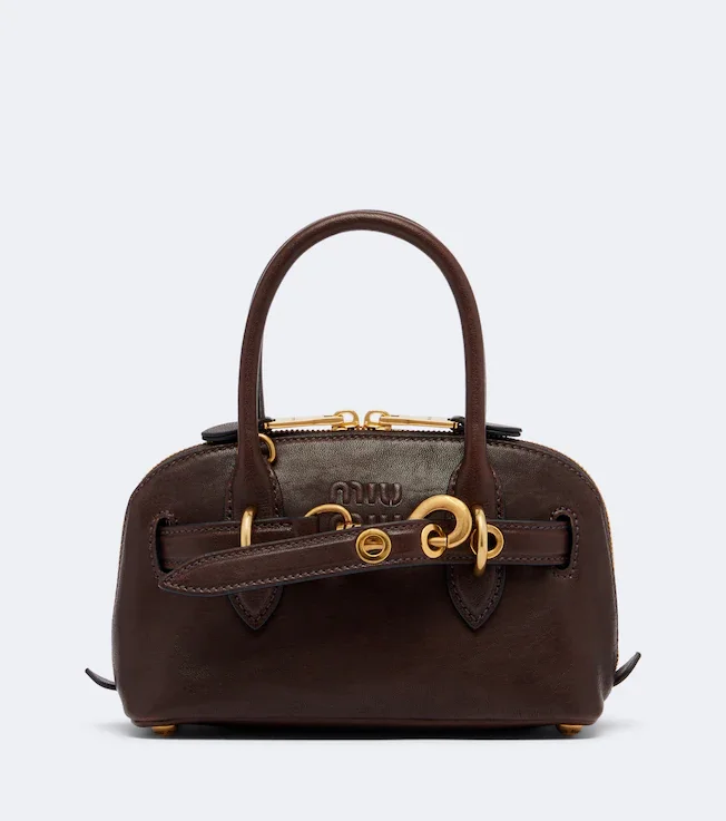 Aventure Mini leather top-handle bag