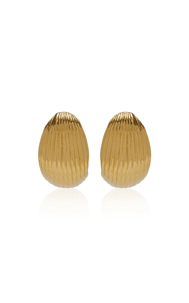 Reversible Hinged Gold Vermeil Hoops