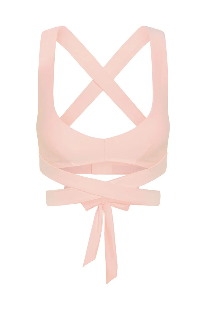 Hudson Bra - Heather Powder Pink
