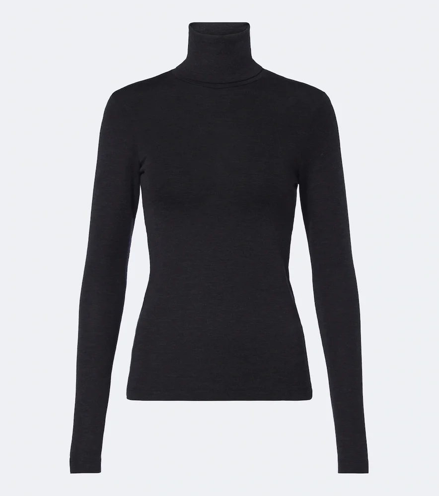 Knitted wool turtleneck sweater