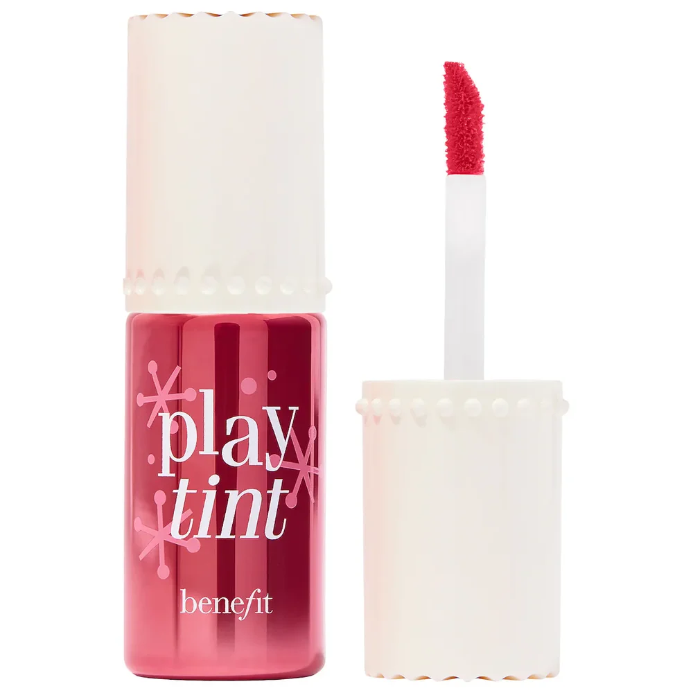 Benetint Lip & Cheek Stain Sheer Buildable Liquid Blush Tint in Playtint
