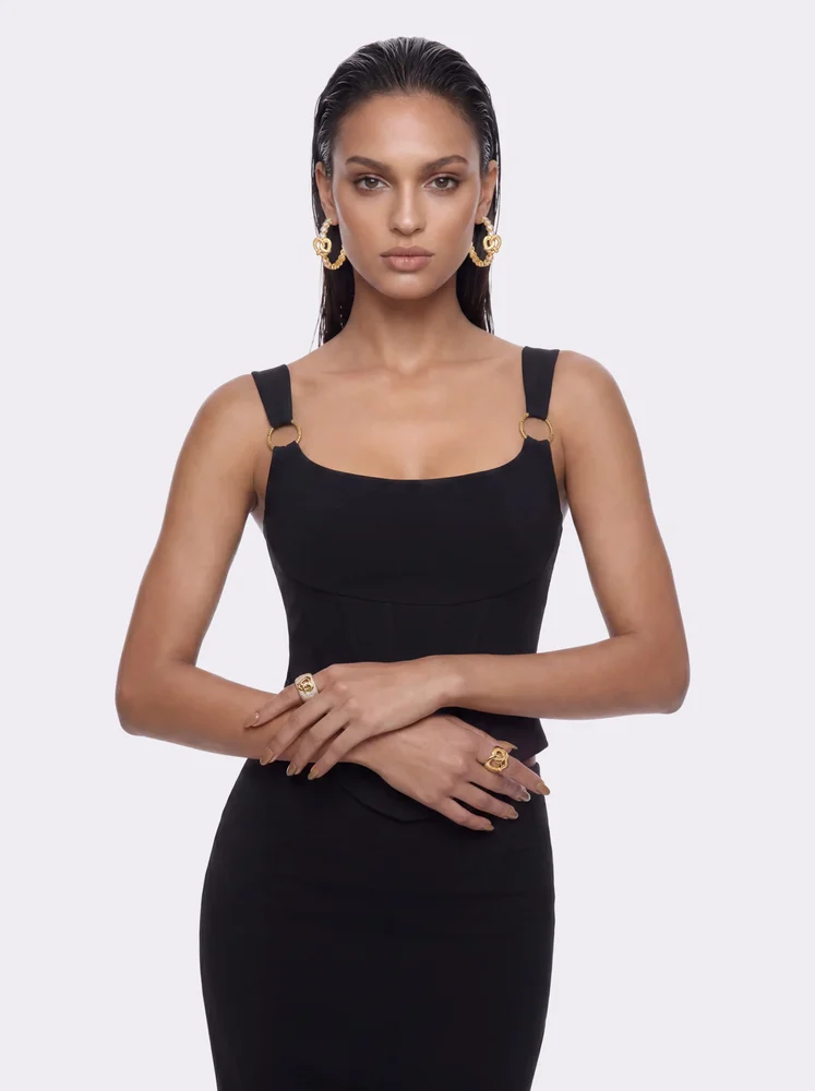 Roxana Corset Black Top