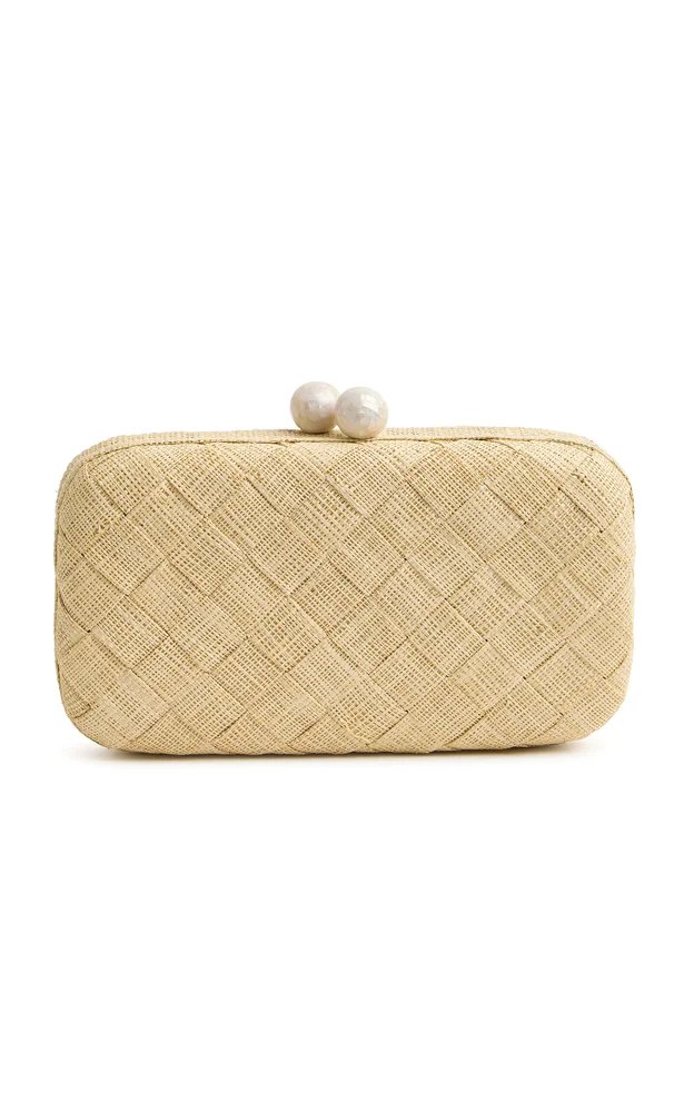 Halsey Raffia Clutch Bag