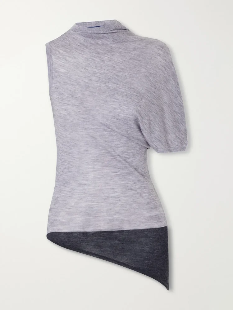 Willla asymmetric wool tank
