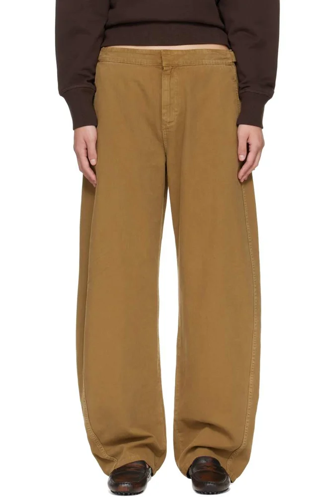 Khaki Vito Canvas Trousers
