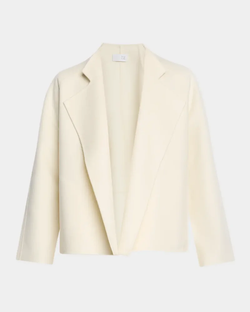 Double-Faced Cashmere Open Jacket