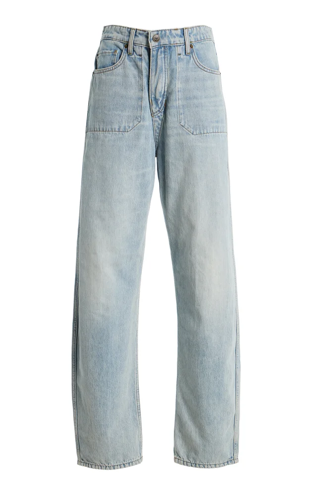 Rewind Reversible Rigid Mid-Rise Wide-Leg Jeans