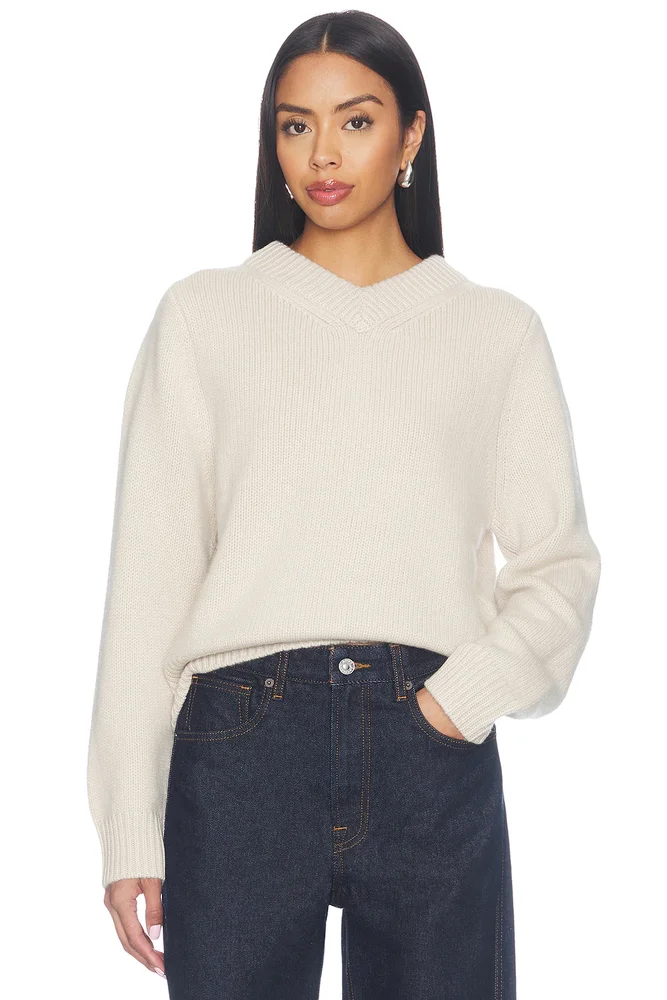 Chunky V-neck Sweater