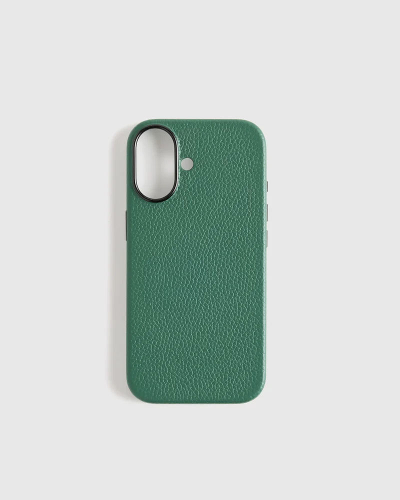 Leather iPhone MagSafe Case in Emerald