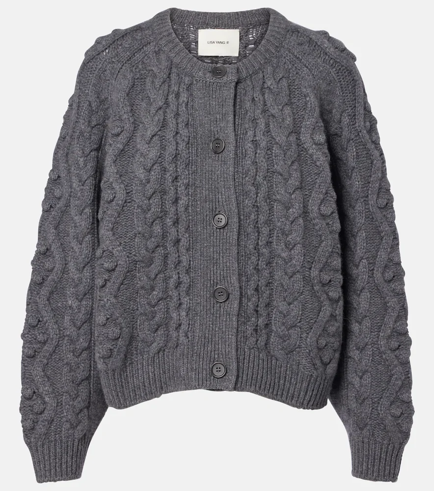 Winroe cable-knit cashmere cardigan