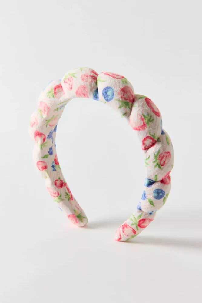 Spa Day Bubble Headband in Berries