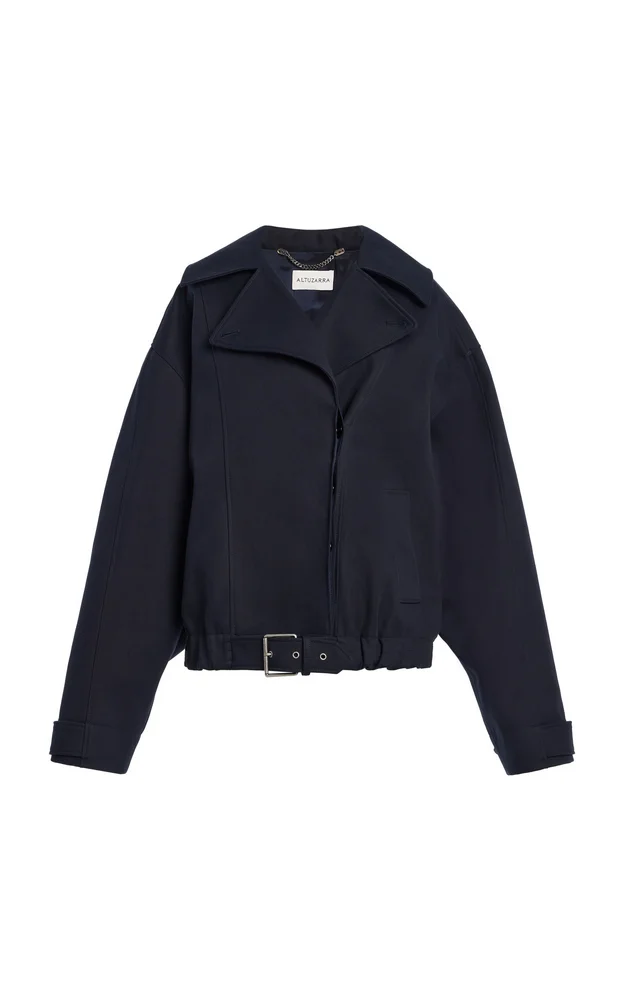 Carruthers Cotton Funnel-Neck Coat