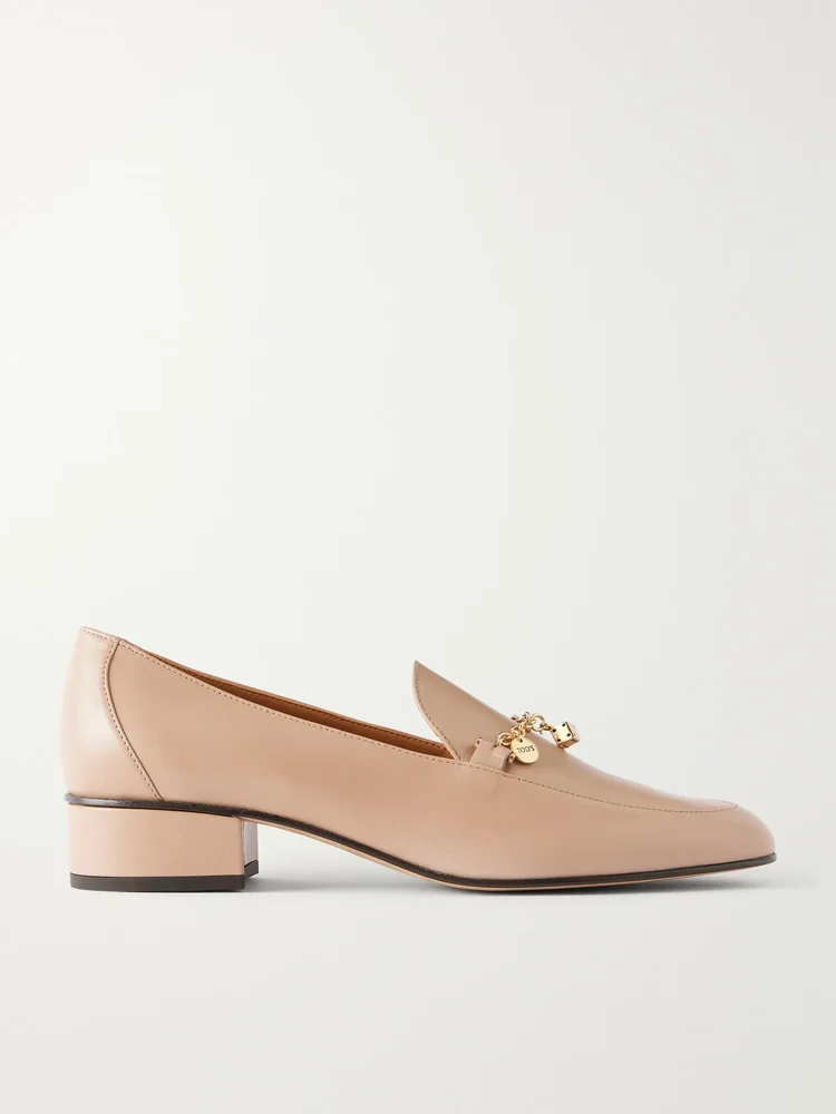 23 embellished cuoio-leather loafers