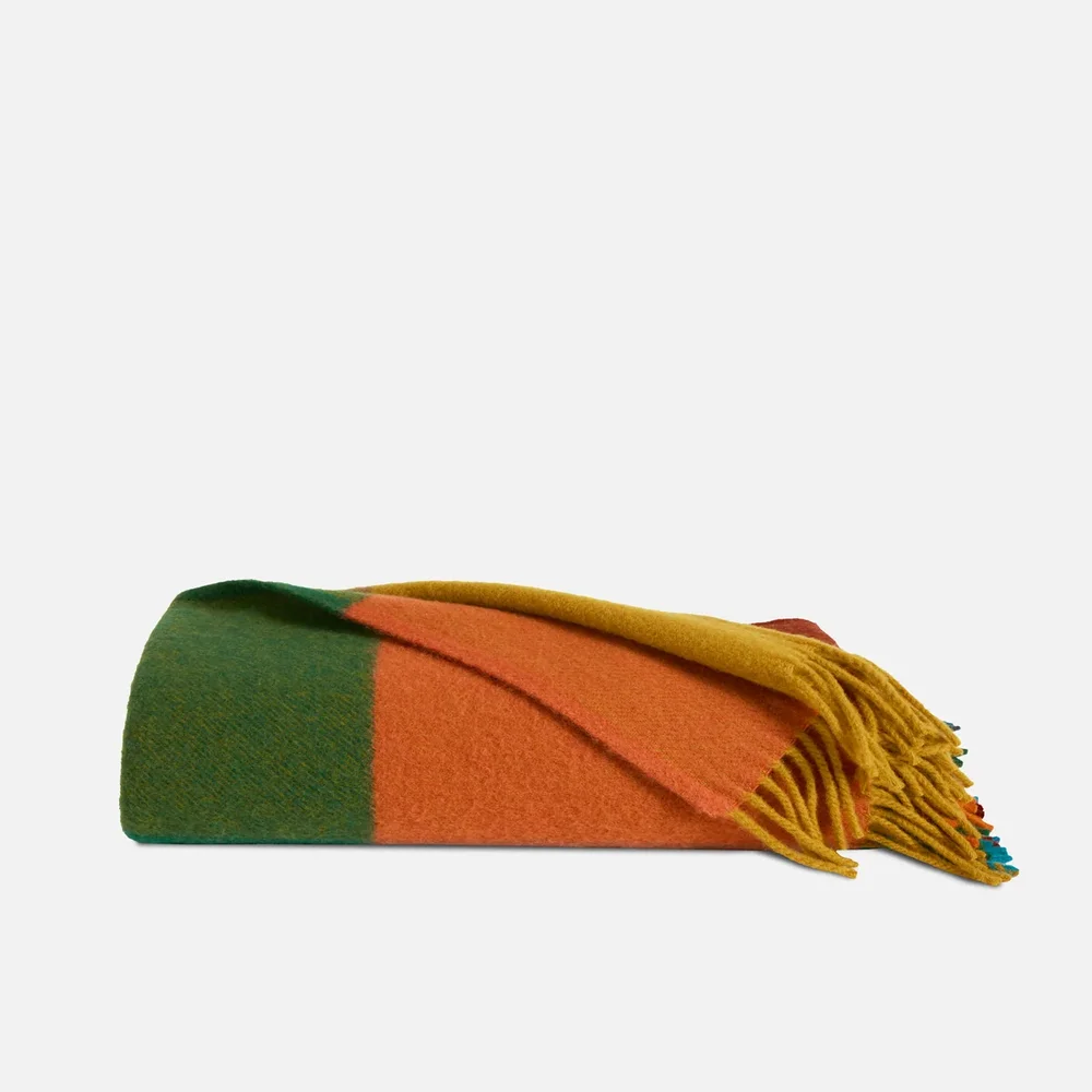 Colorfield Lambswool Throw Blanket
