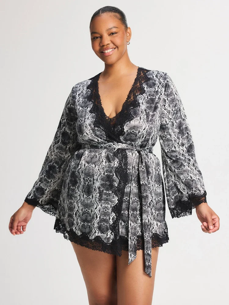 Satin Secrets Short Robe