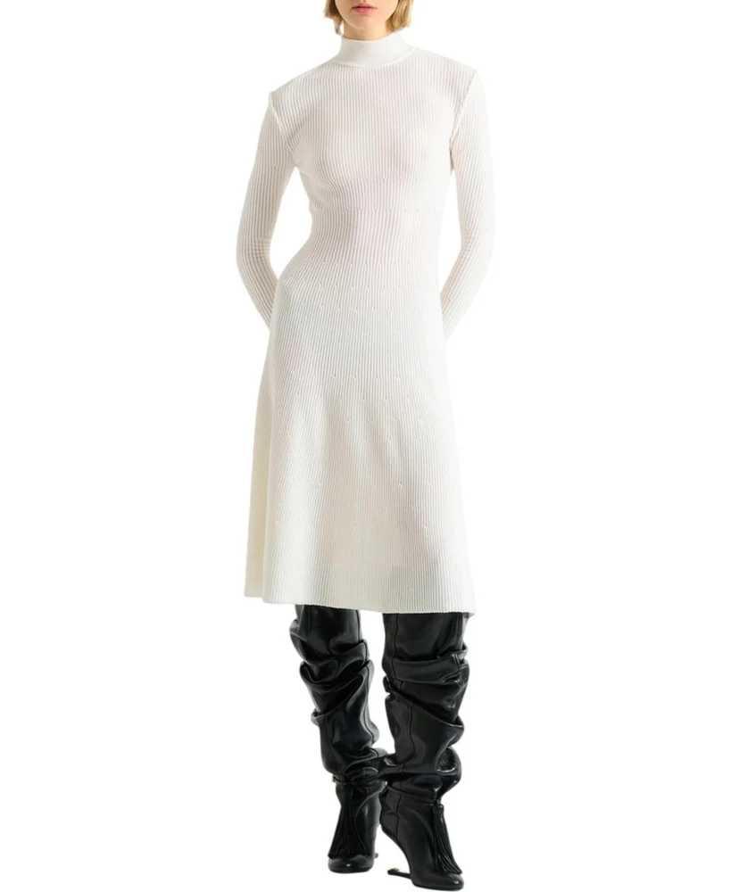 Long Ribbed Knit Dress
