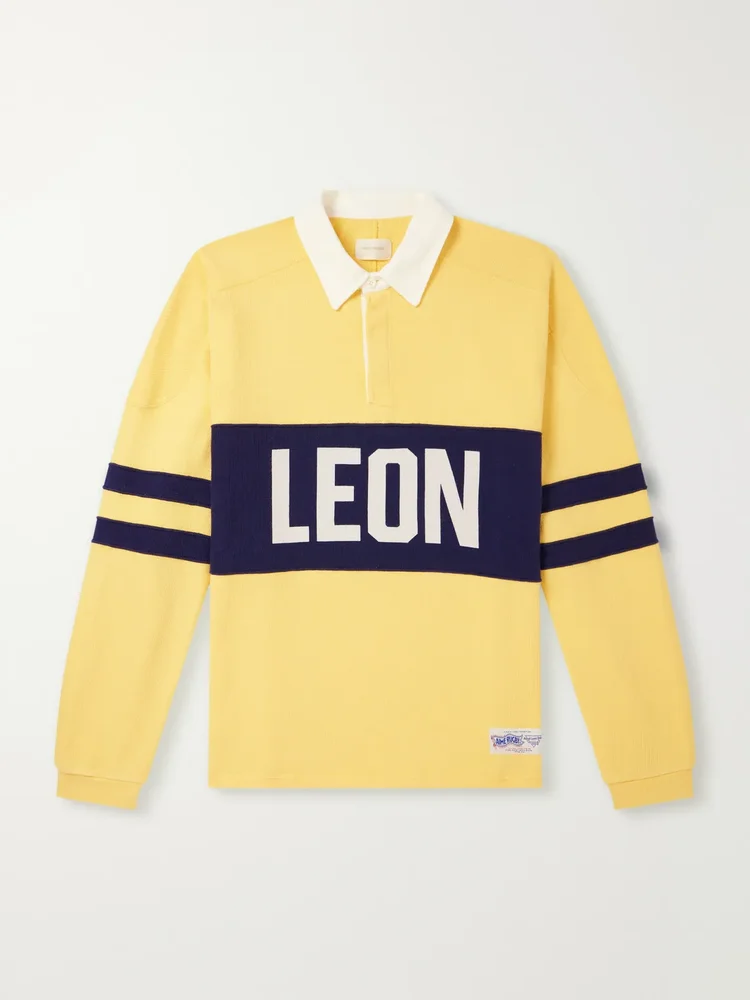 Logo-Printed Striped Cotton Polo Shirt