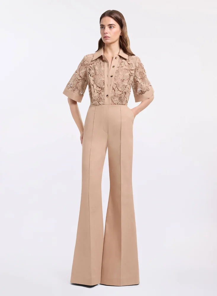 Macramé & Drill Jumpsuit
