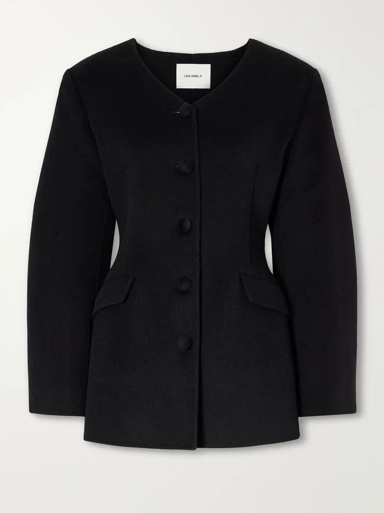 Doublé wool and cashmere-blend jacket