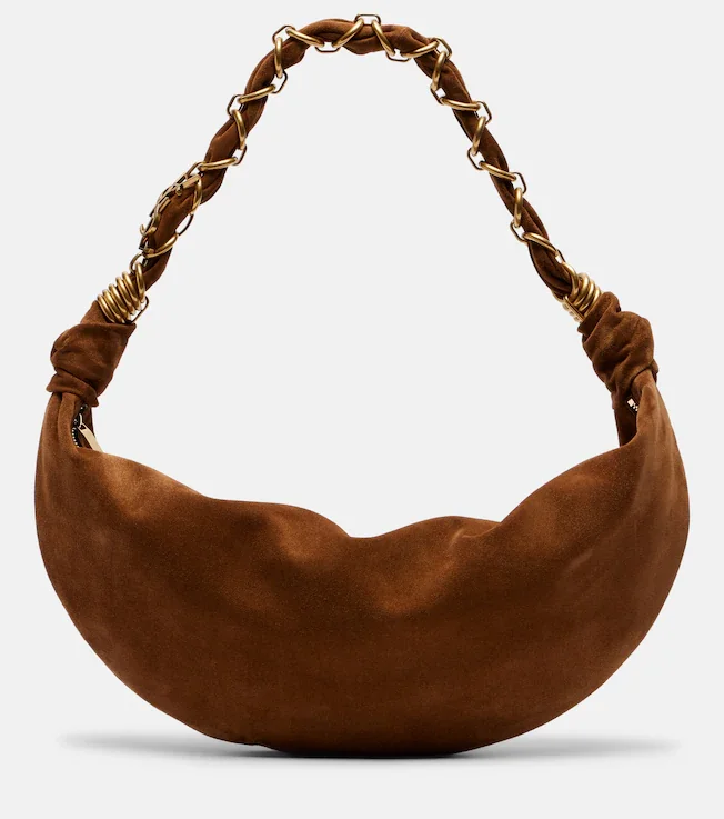 Amalia Small suede shoulder bag