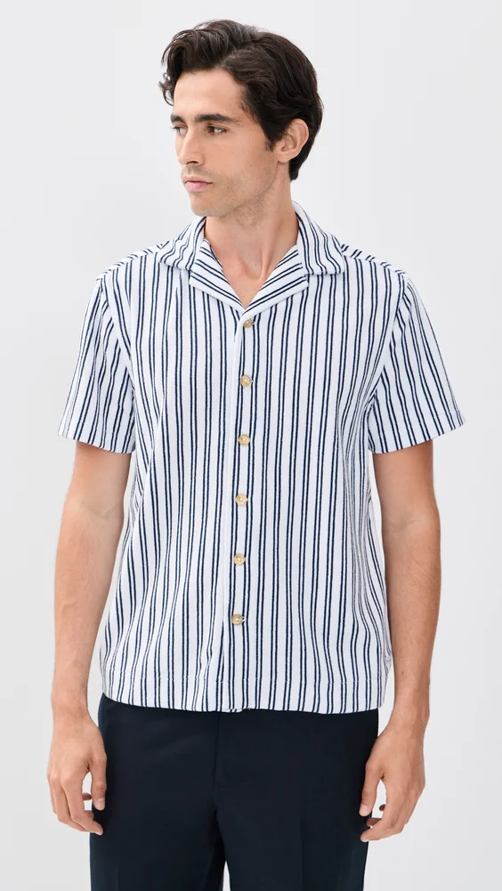 Fair Harbor x Foot Joy Ravello Terry Short Sleeve Button Down