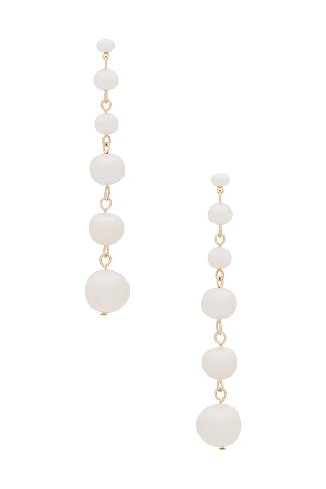 Multi Freshwater Pearl Linear Earrings